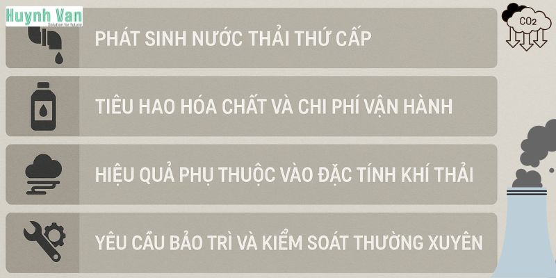 Hạn chế cần lưu ý khi áp dụng phương pháp hấp thụ