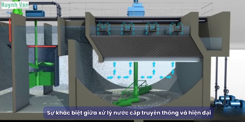 Sự khác biệt giữa xử lý nước cấp truyền thống và hiện đại