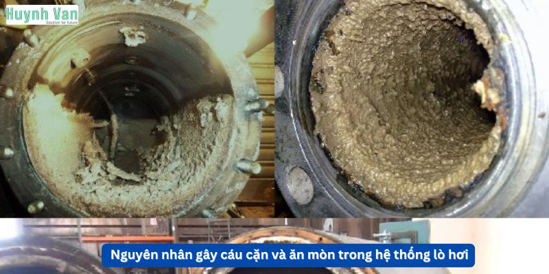 Nguyên nhân gây cáu cặn và ăn mòn trong hệ thống lò hơi
