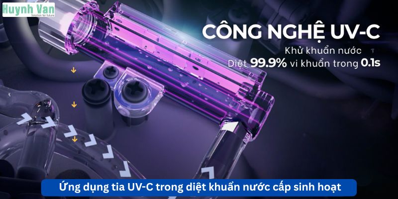 Ứng dụng tia UV-C trong diệt khuẩn nước cấp sinh hoạt