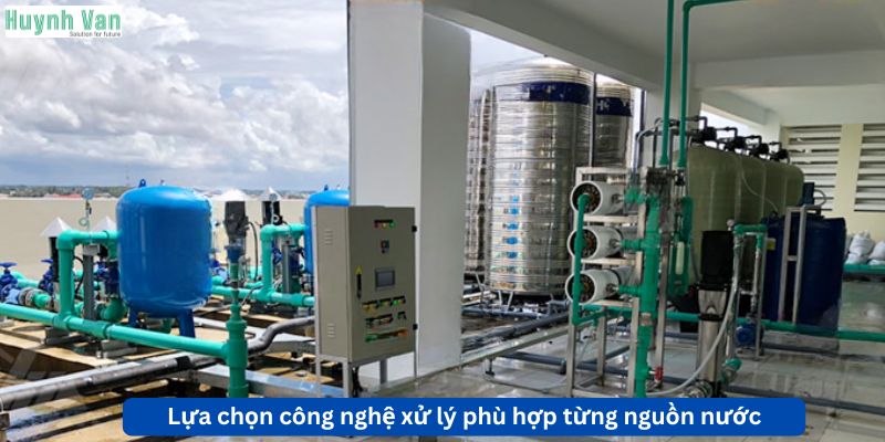 Lựa chọn công nghệ xử lý phù hợp với đặc thù từng nguồn nước