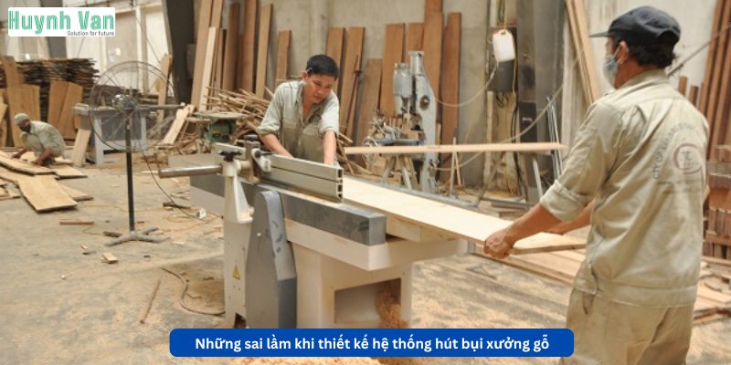 Những sai lầm thường gặp khi thiết kế hệ thống hút bụi xưởng gỗ