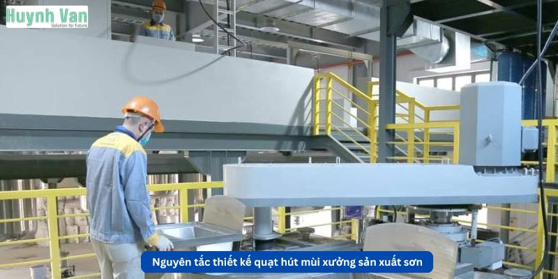 Nguyên tắc thiết kế quạt hút mùi xưởng sản xuất sơn đạt hiệu quả