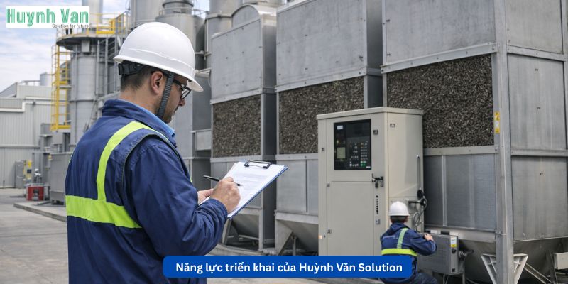 Năng lực triển khai xử lý khí thải hấp phụ của Huỳnh Văn Solution