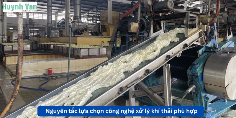 Nguyên tắc lựa chọn công nghệ xử lý khí thải phù hợp cho nhà máy cao su