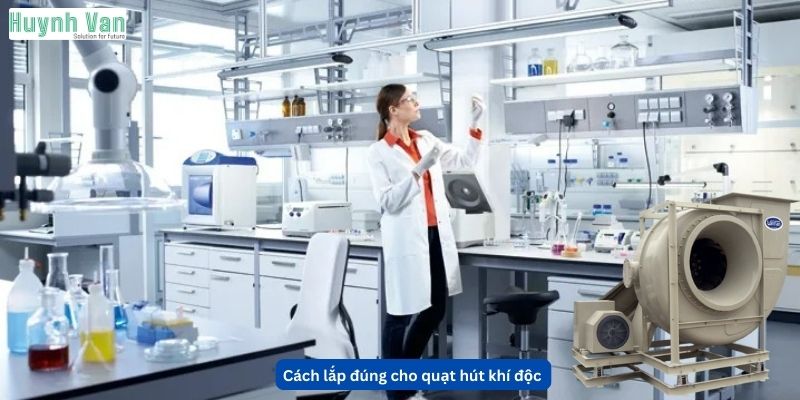 Cách lắp đúng cho quạt hút khí độc phòng thí nghiệm