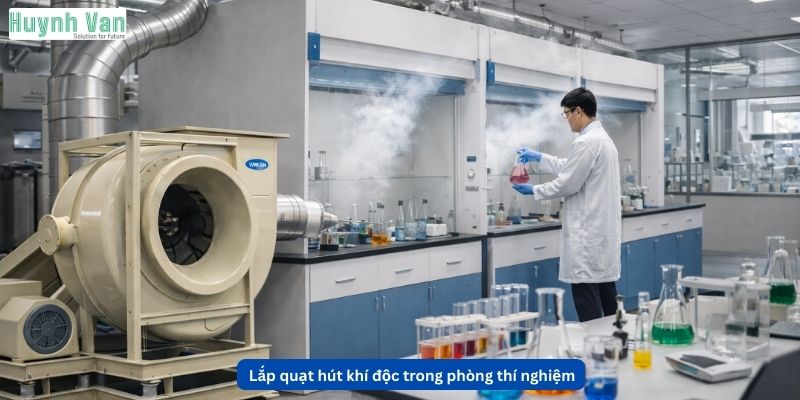 Lắp quạt hút khí độc trong phòng thí nghiệm có mang lại hiệu quả không