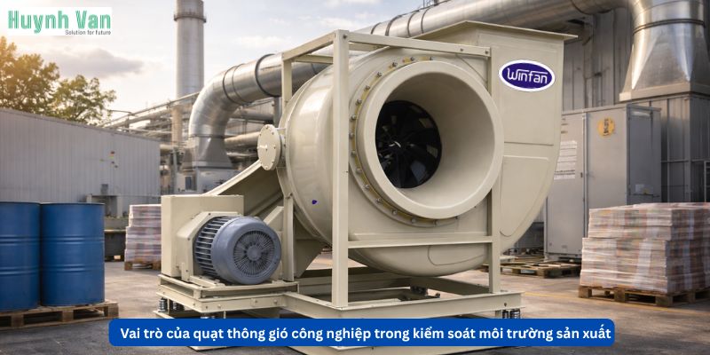 Vai trò của quạt thông gió công nghiệp trong kiểm soát môi trường sản xuất