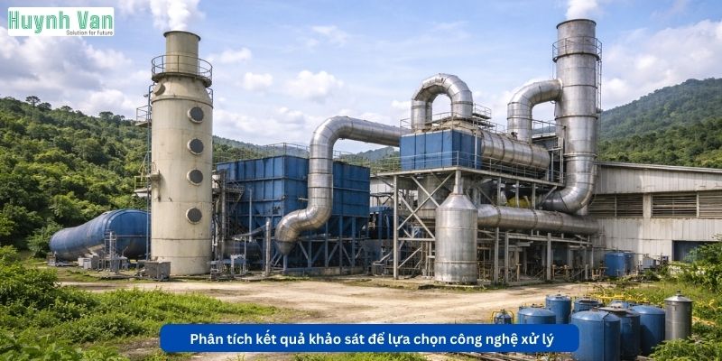 Phân tích kết quả khảo sát để lựa chọn công nghệ xử lý phù hợp